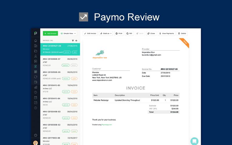 Productivity Land, paymo review