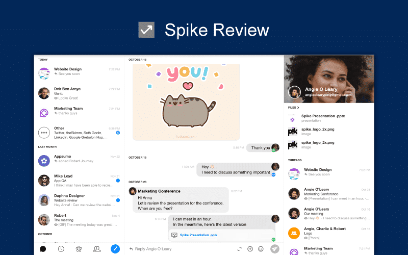 Spike Review, Spike Email, Hop Email Review, Productivity Land