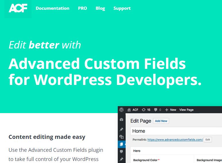 Advanced custom fields