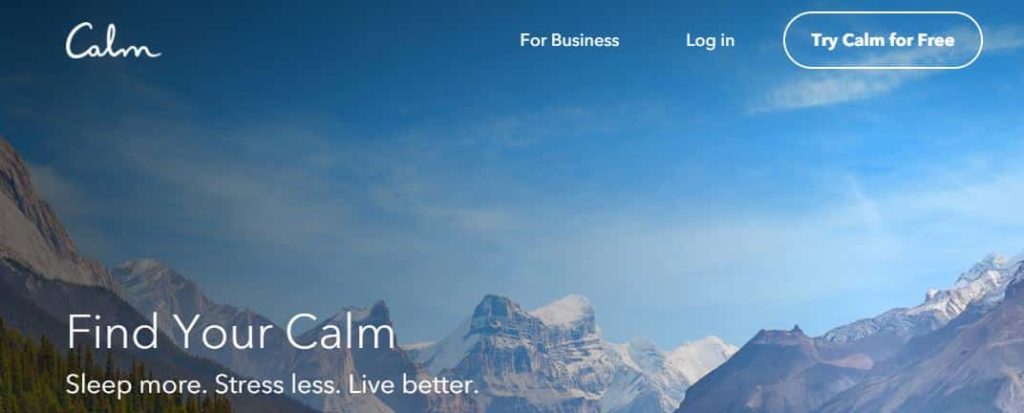 Calm Meditation app