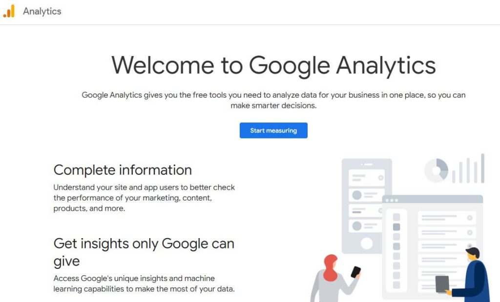 Google analytics home