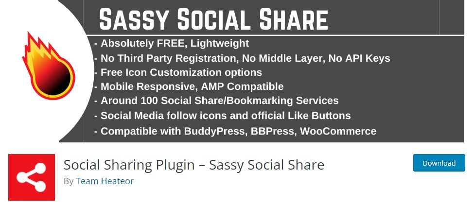 Sassy social share