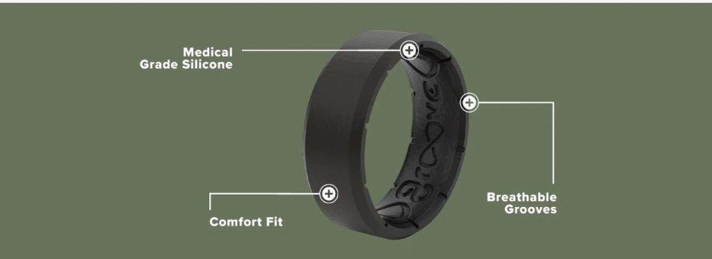 Silicone ring features by GrooveLife