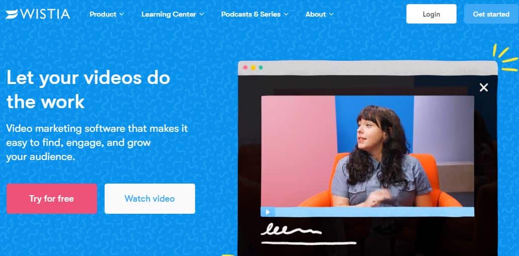 Wistia paid video hosting