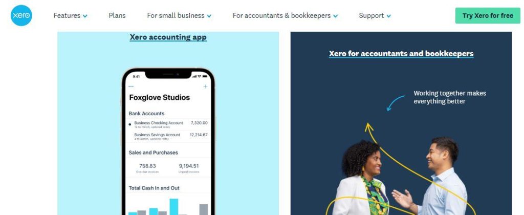 Xero accounting mobile app