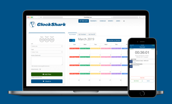 best time tracking software, clockshark screenshot, productivity land, productivityland