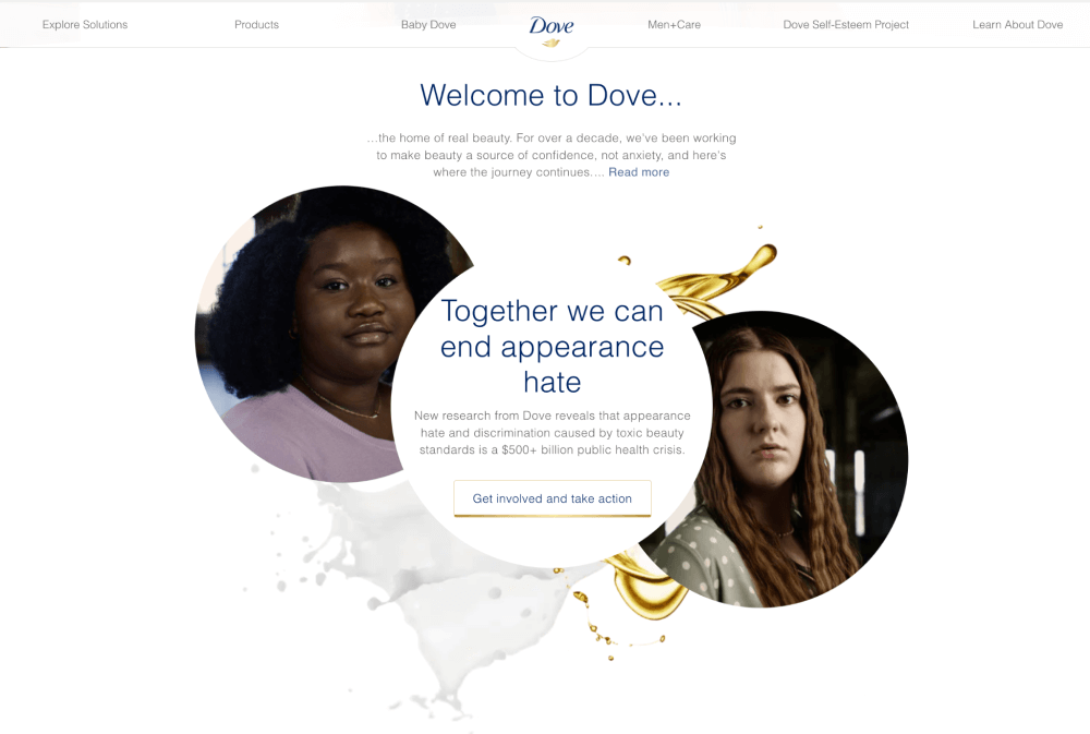 dove home page