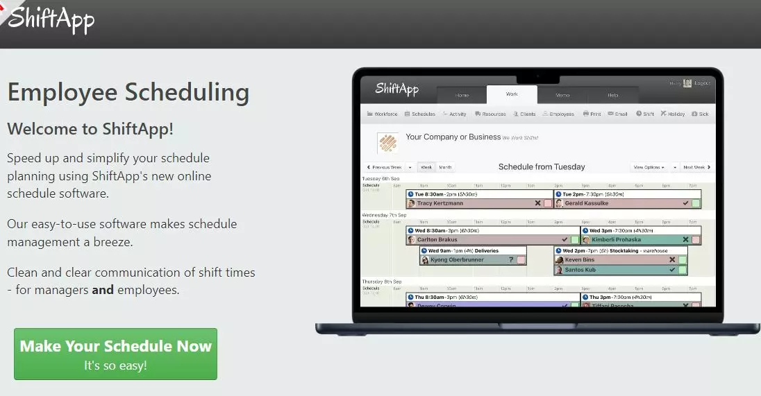 shiftapp employee scheduling