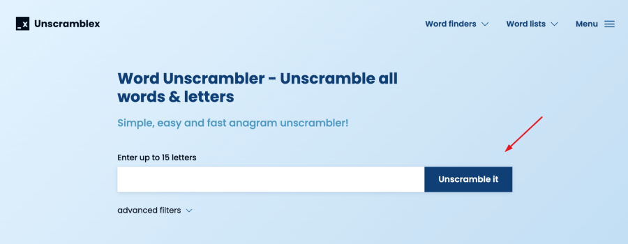 unscramblex